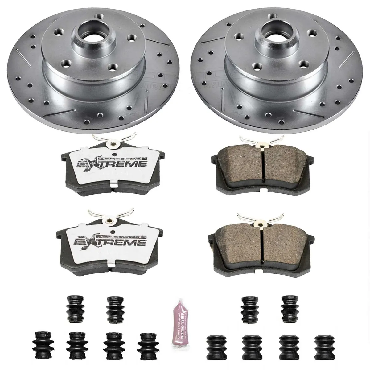Z26 Street Warrior Upgrade Kit: Drilled/Slotted Rotors; Carbon-Fiber Ceramic Pads W/Hardware product image