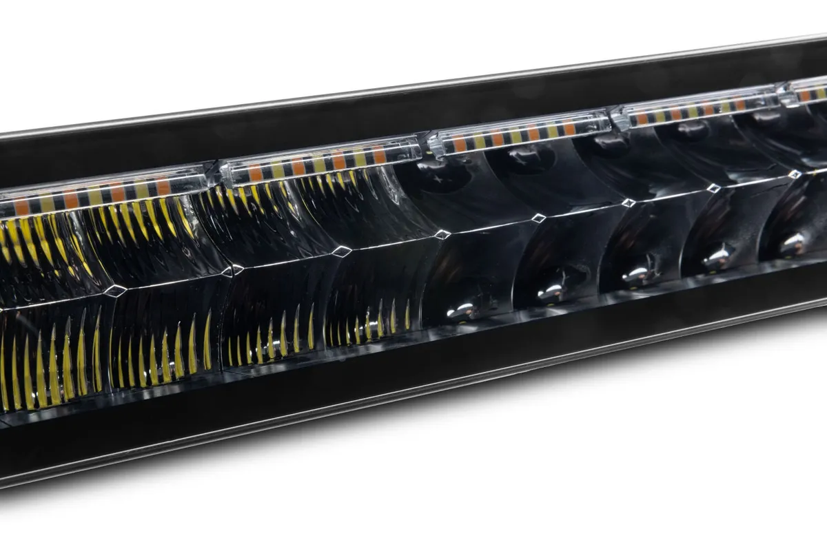 Go Rhino 754805012CDS Blackout Combo Series - DOUBLELINE 50 Double Row Light Bar w/Amber LEDs product image