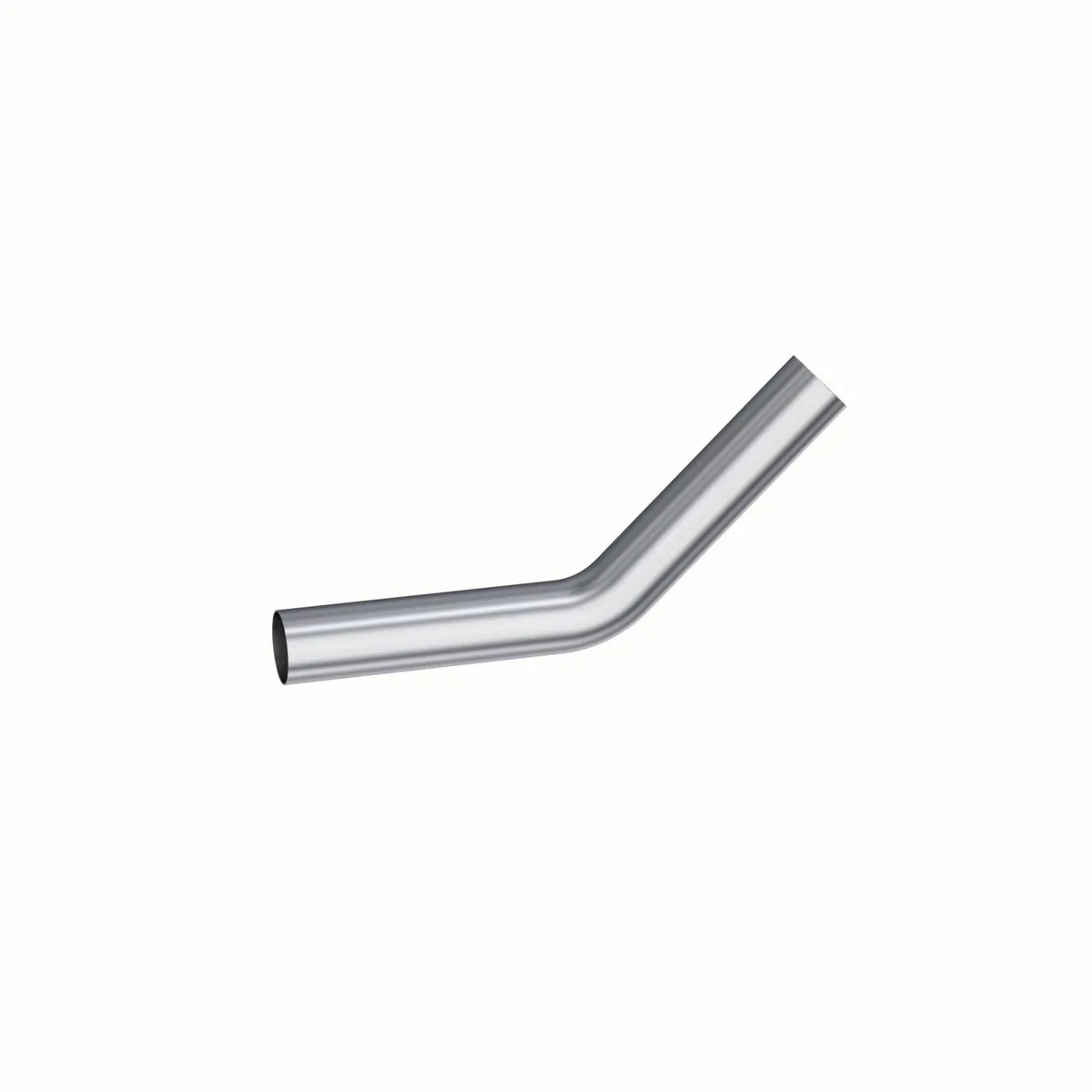 Garage Parts Pro Series Smooth Mandrel Bend Pipe; 3 in. Diameter; 45 Degree Bend; 12 in. Legs; T304 Stainless Steel; product image