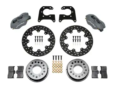 Wilwood Brakes Wilwood FDL Rear Drag Kit Drilled Rotor Big Ford 2.50in Offset