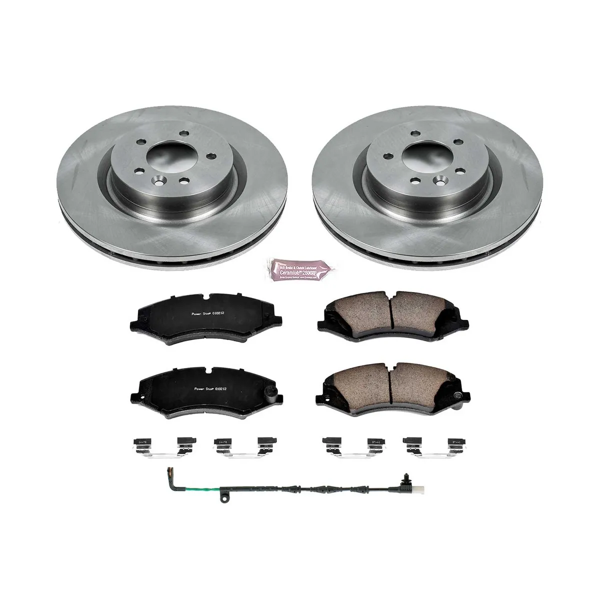 Z17 Direct Replacement Kit: Rotors; Ceramic Pads W/Hardware; Pad Sensors product image