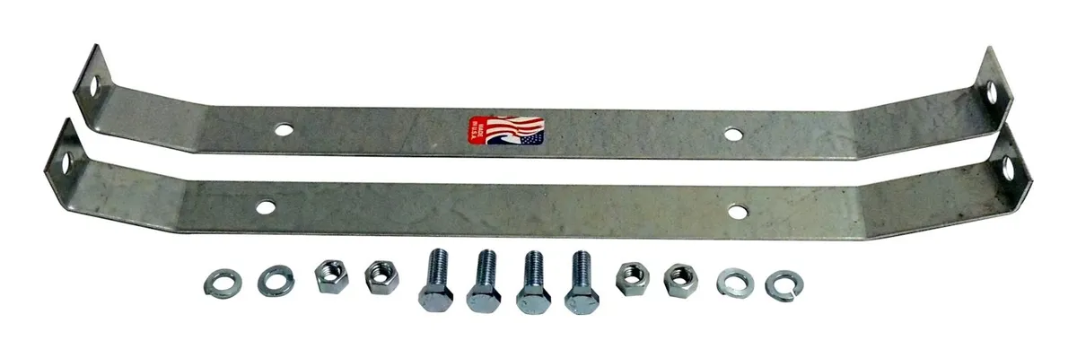 Fuel Tank Strap Kit 1972-1983 CJ-5;1972-1975 CJ-6;1976-1986 CJ-7;1981-1986 CJ-8;1987-1990 YJ Wrangler; product image