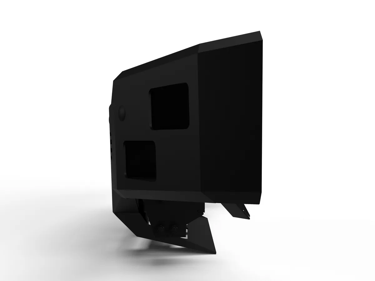 Alumilite Front Bumper; w/ Single 3.5 in. Square Lights Holes; Fits w/o Or w/ Parking Sensors; Retains Factory Tow Hooks; Non-Winch; product image