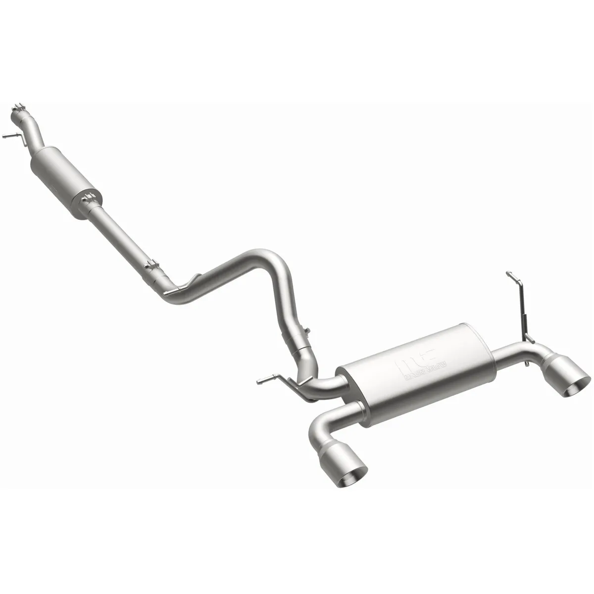 MagnaFlow 2018 Jeep Wrangler JK 3.6L | 2012-2017 Jeep Wrangler 3.6L Street Series Cat-Back Performance Exhaust System 19327 product image