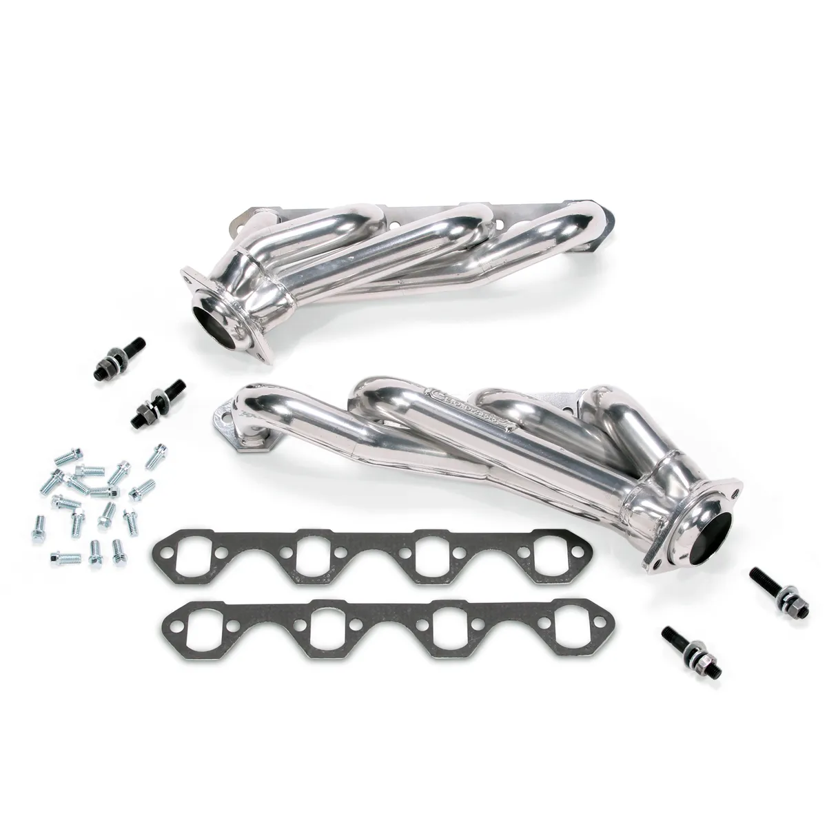 Ford Mustang 5.0L 1-5/8 Shorty Exhaust Headers Polished Silver Ceramic 86-93 product image