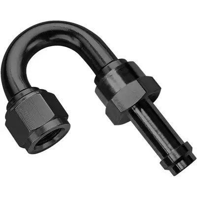 Fragola Performance Systems #6 180 Degree ez Street Hose End Black