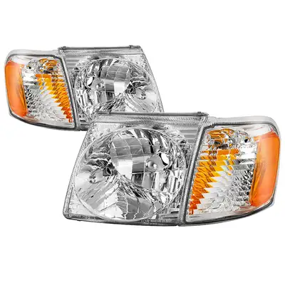 Spyder Auto 0103 Explorer Sport/0105 Sport Trac OEM Style Headlights With Corner 4pcs Sets