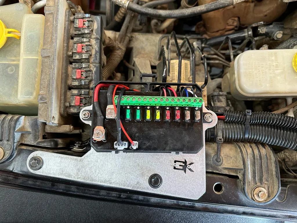 AuxBeam Controller Engine Bay Mount for Jeep JK Wrangler product image