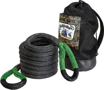 Bubba Rope 11/2in x 30ft Jumbo Bubba Rope 74000lb Breaking Strength W/Standard Green Eyes