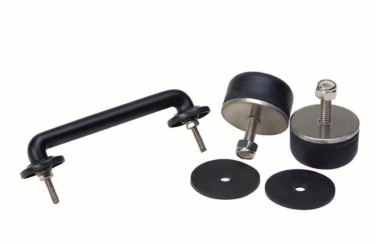 Jeep TJ/JK Windshield Tie Down Kit 97-14 Wrangler TJ/JK Powdercoat Black Kentrol product image