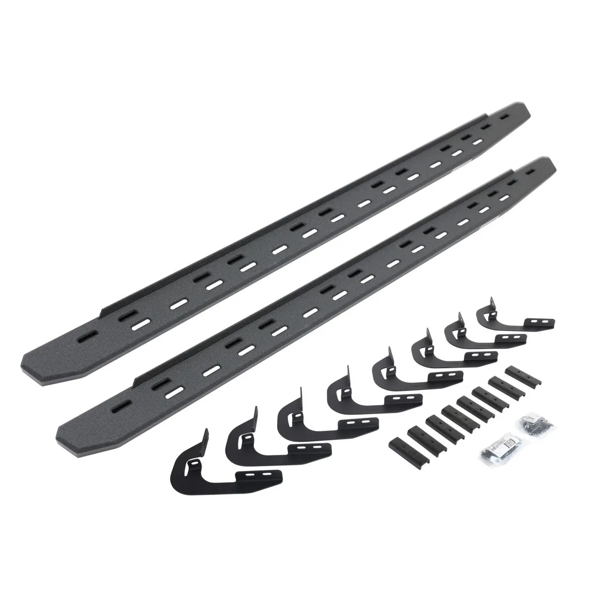 Go Rhino Go Rhino 69605880ST - RB30 Slim Line Running Boards with Mounting Bracket Kit - Protective Bedliner Coating
