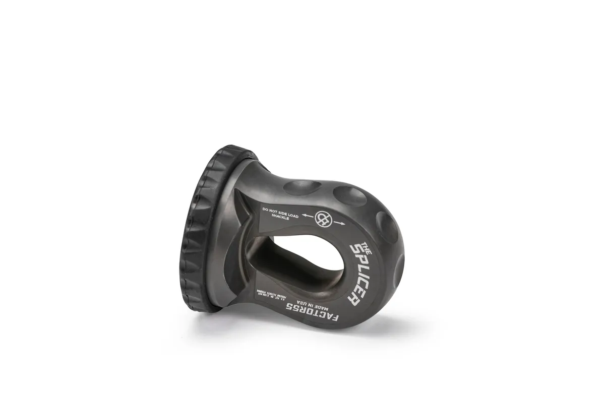 Factor 55 00352-06 Splicer 3/8-1/2 Synthetic Rope Splice-On Shackle Mount -- Gray product image