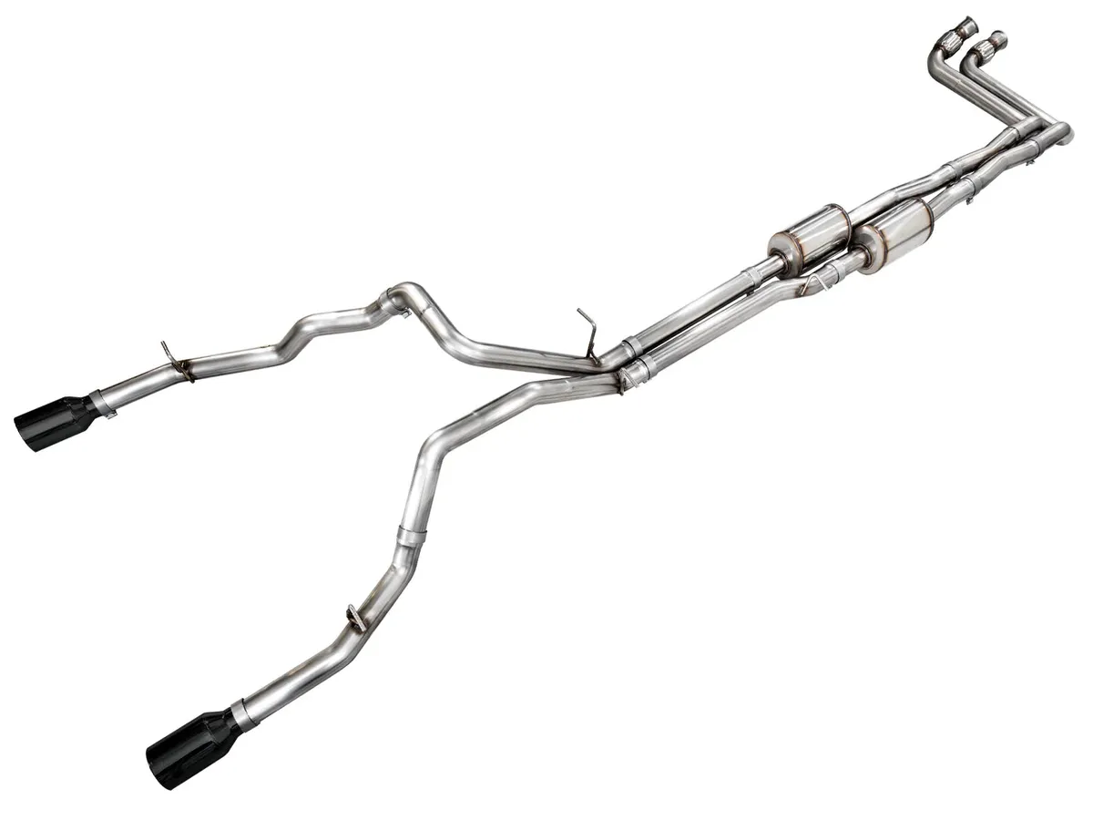 AWE 0FG Catback Exhaust for 2025 RAM 1500 3.0TT Standard and High Output - Chrome Silver Tips - 3015-32530 product image