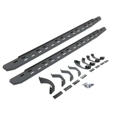 Go Rhino Go Rhino 69643580ST - RB30 Slim Line Running Boards with Mounting Bracket Kit - Protective Bedliner Coating