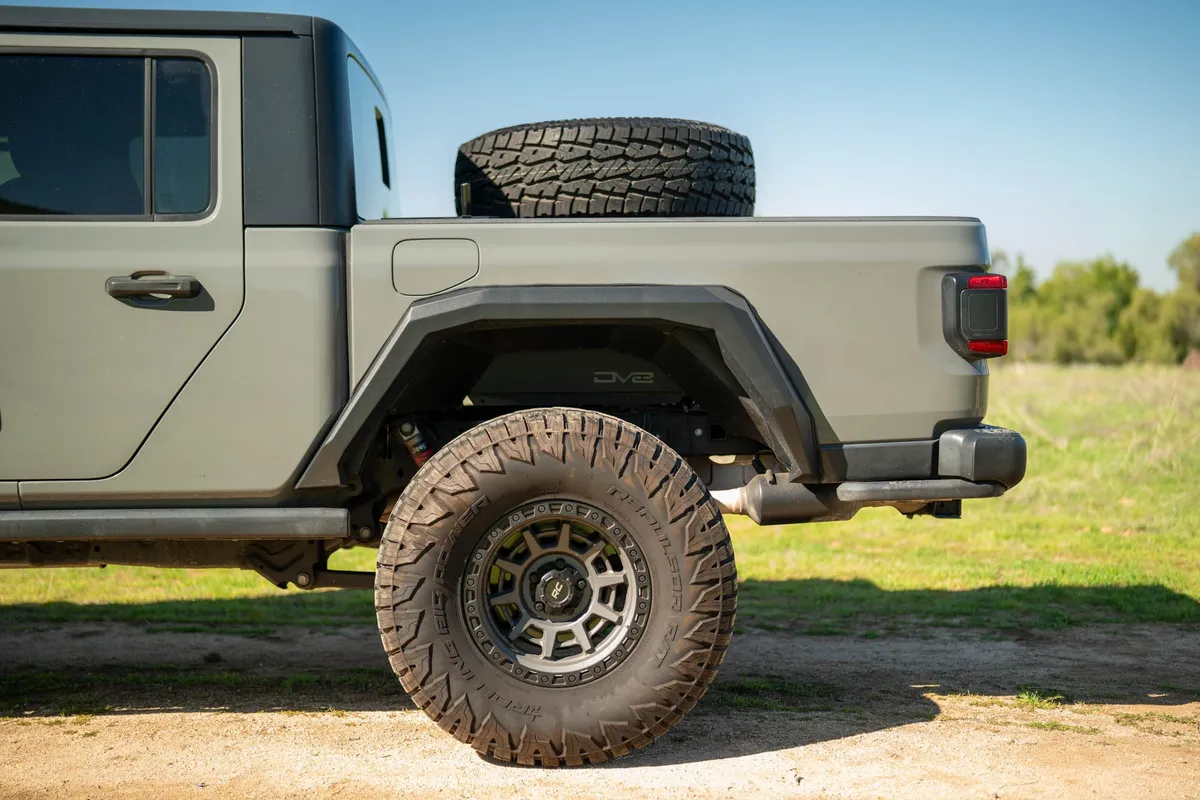 DV8 2020-2025 Jeep Gladiator JT DV8 Offroad Adjustable In-Bed Tire Carrier product image