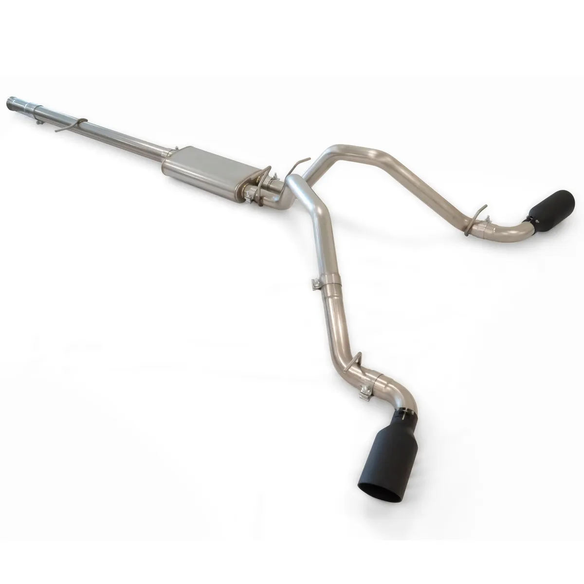 0913 gm 5.3l 2.5in Catback Exhaust System Raw W/Black Tips product image