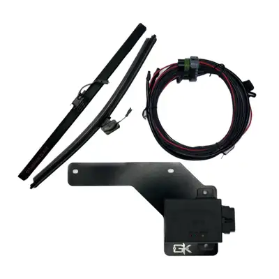 GateKeeper Off-Road 2018-2024 Jeep Wrangler JL and JT Heated Wiper Blades with Installation Brackets.