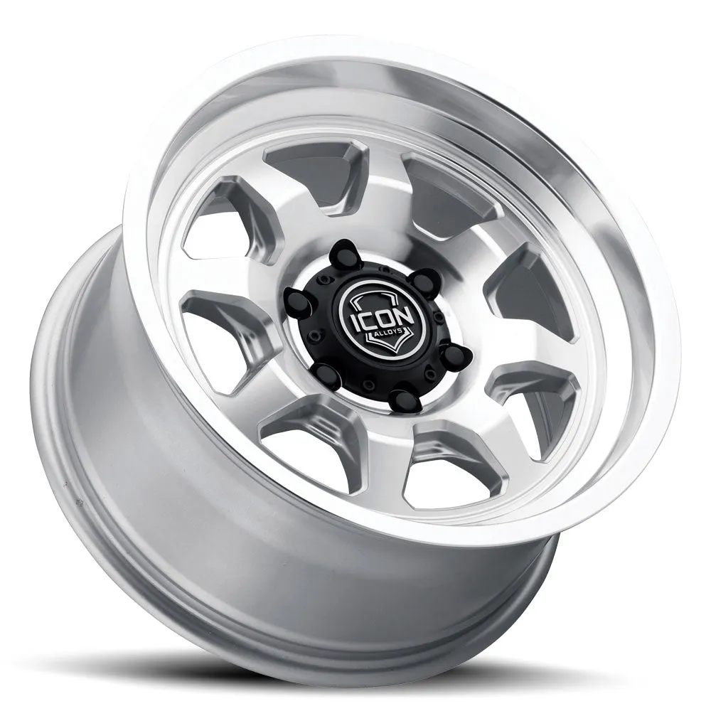 Icon Alloys Nuevo Silver Machined 17 x 8.5 / 5 x 5 / 6mm / 4.5in bs product image