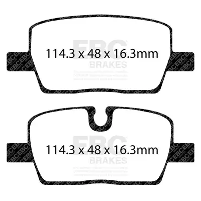 EBC Brakes S4 Kits Redstuff and USR Rotor; Rear; FMSI Pad No. D2303; Vented; 5 Bolt Holes; 315mm Dia.; 48mm Height; 23mm Thick; 67.4mm Center Hole Dia.;