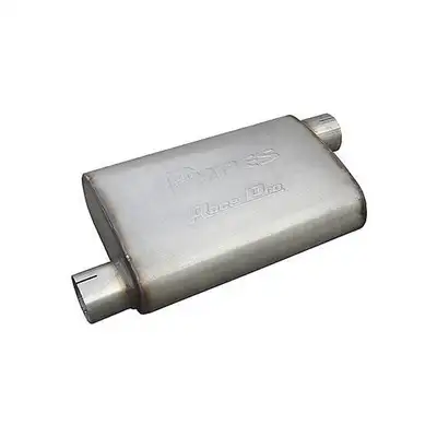 Pypes Performance exhaust Race Pro Muffler 14 Inch Body 3 Inch Offset Inlet/Offset Outlet 409 Stainless Pypes Performance Exhaust