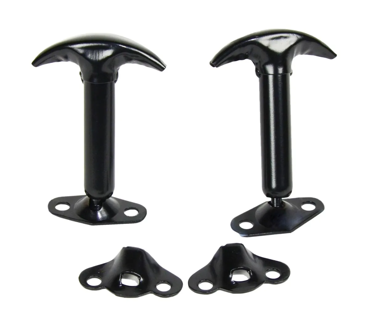 Jeep CJ/YJ Hood Catch Pair 55-95 CJ and Wrangler YJ Powdercoat Black Kentrol product image