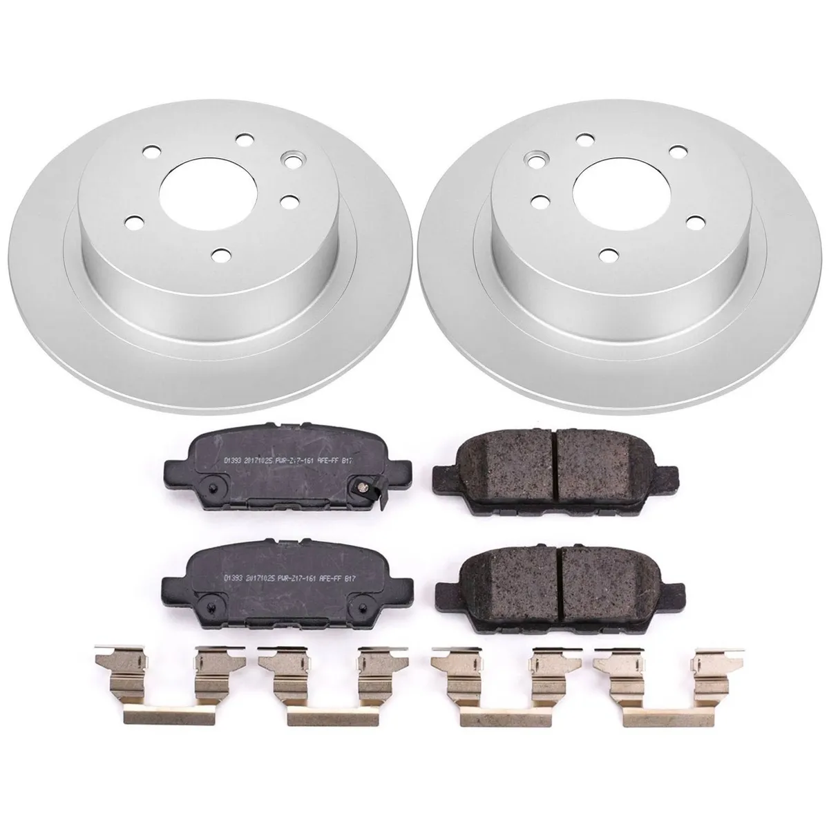 Z17 Geomet Coated Rotor Kit: Genuine Geomet Fully Coated Rotors; Ceramic Pads W/Hardware product image