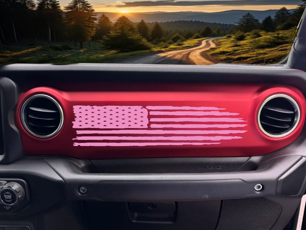 American Flag Dashboard Decal product image