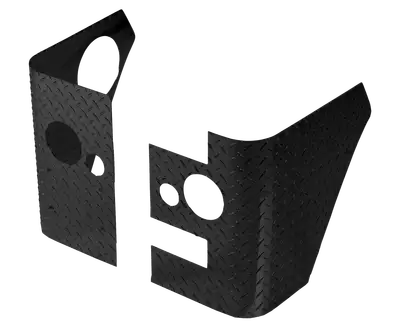Warrior Products Wrr rr Corners For LED Lights Jku Blkdi