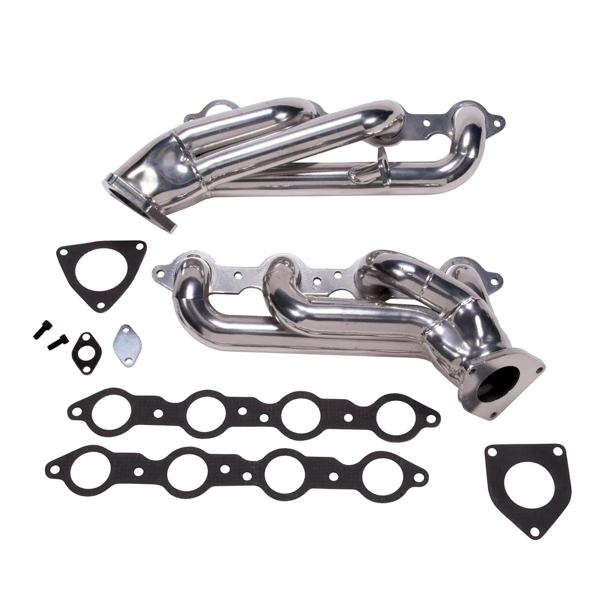 Chevrolet GM Truck SUV 6.0 1-3/4 Shorty Exhaust Headers Polished Silver Ceramic 99-13 product image
