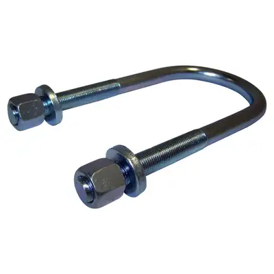 Crown Automotive Jeep Replacement 1974-1983 CJ-5 CJ Front - 3 Required; 3.06in Wide U-Bolt; Includes washers and nuts. 1976-1983 CJ-5 CJ Rear - 4 Required; 3.06in Wide U-Bolt; Includes washers and nuts. 1974-1975 CJ-6 CJ Front - 3 Required; 3.06in Wide U-Bolt; Includes washers and nuts.