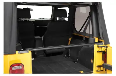 Bestop Jeep Tailgate Bar For Jeep 1997-2006 Wrangler TJ Not Compatible with Trektop Classic Black Bestop