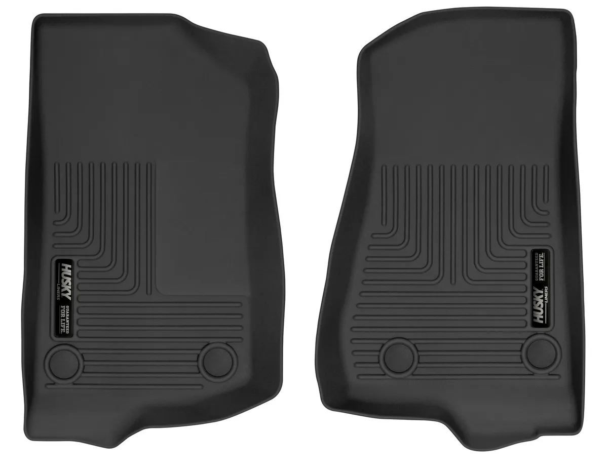 18c Wrangler 2 Door/18 Wrangler 4 Door Black Front Row Front Floor Liners product image