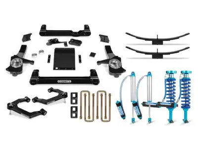 Cognito Motorsports Truck 6-Inch Elite Lift Kit with King 2.5 Remote Reservoir Shocks For 2019-2024 Silverado/Sierra 1500 2WD/4WD Including AT4 and Trail Boss Cognito