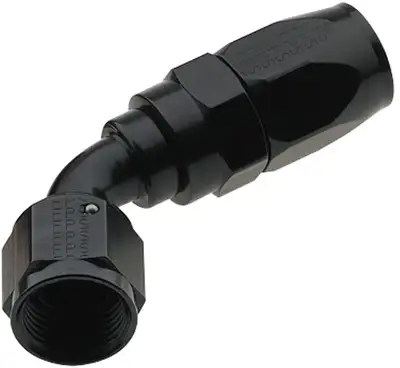 Fragola Performance Systems Hose Fitting #8 60 Deg Pro-Flow Black