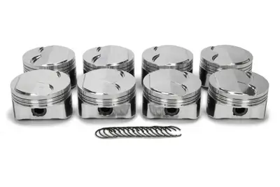 United Engine & Machine Co LS 5.3L Domed Forged Piston Set 3.800 Bore