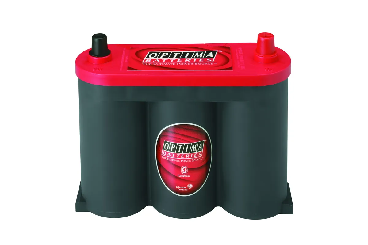 RedTop® Battery; UNBOXED; Group 6V; Cold Crank Amps 800; Crank Amps 1000; Reserve Capacity 100; Ampere Hour 50; Top Terminal; L-10 in.; W-3 9/16 in.; H-8 1/8 in.; product image