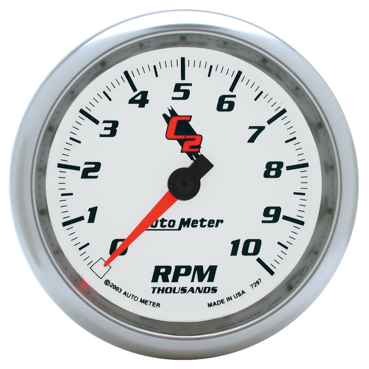 Gauge, Tachometer, 3 3/8", 10k RPM, In-Dash, C2 product image