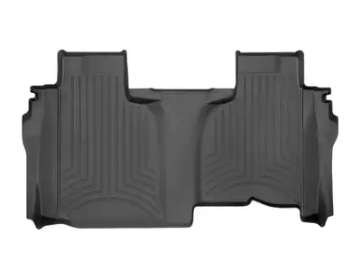 Weathertech Rear FloorLiner HP Chevrolet Silverado 1500 2019 + Black Double Cab No carpeted rear underseat storage