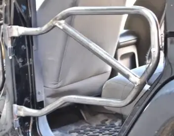 Steinjager Doors 2007-2018 Trail, Tubular Style Rear Doors Bare Metal