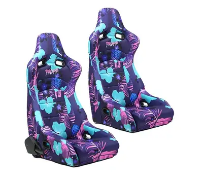 NRG Innovations Reclinable Racing Seat Prisma in Suede