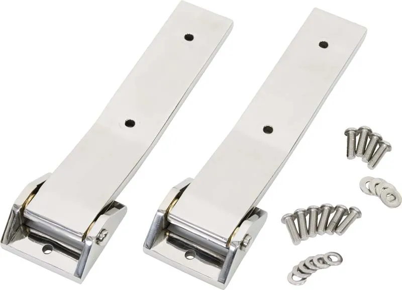 Jeep JK Tailgate Hinge Pair 07-18 Wrangler JK Polished Silver Kentrol product image