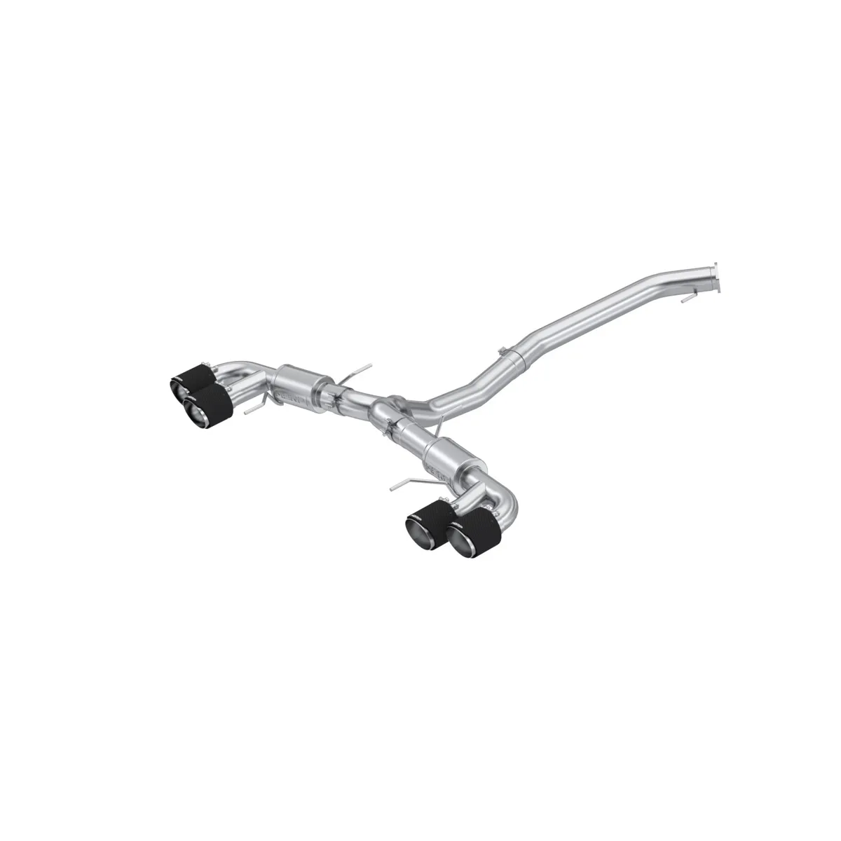 2009-2024 Nissan GT-R 3.8L Armor Pro T304 Stainless Steel 3.5 Inch Cat-Back Dual Split Rear with Quad Carbon Fiber Tips MBRP product image