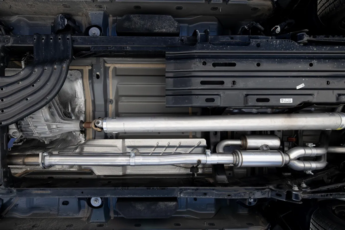 2025-Up Ram 1500 3.0L SST SO Armor Pro 3 inch Cat-back 2.5 Inch Dual Split Rear Exhaust with Polished Tips MBRP product image