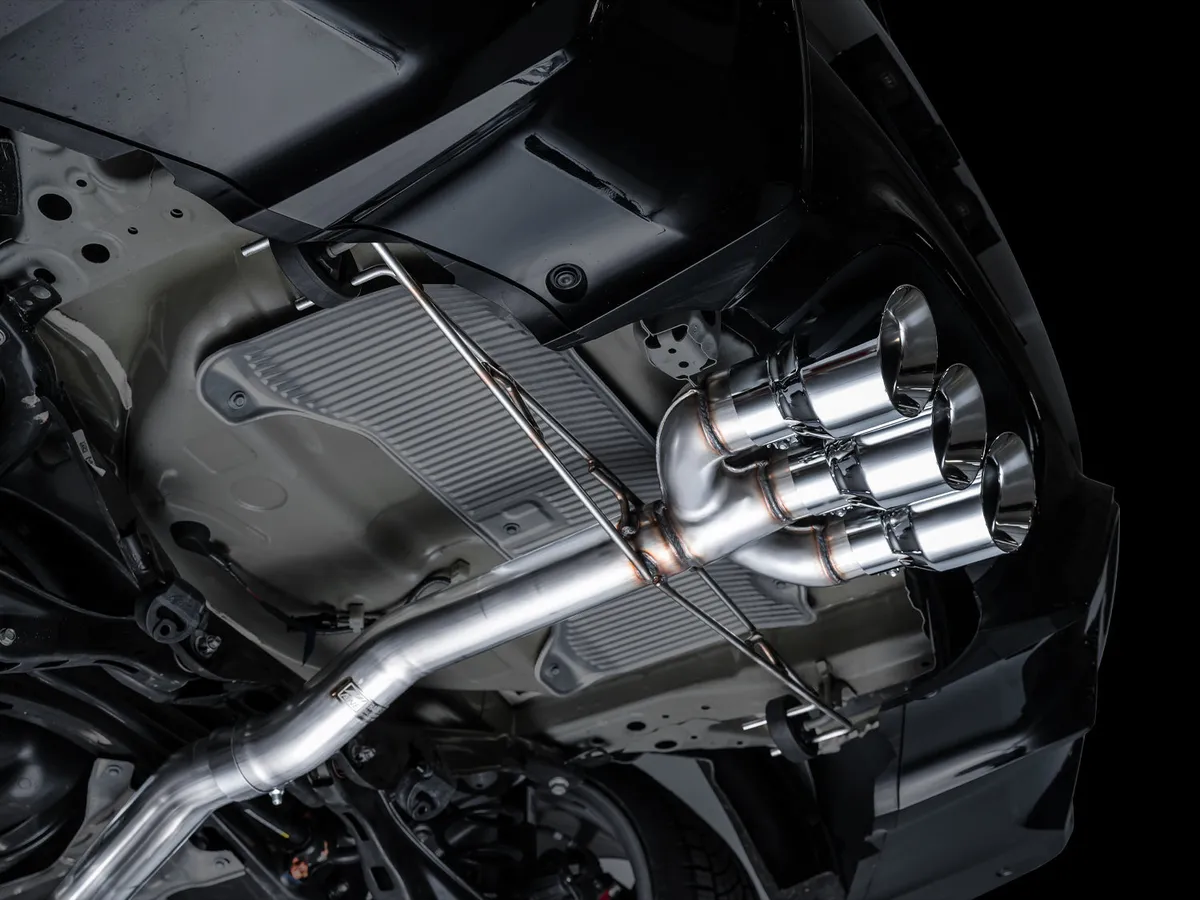 AWE Track Edition Exhaust for DE5 Integra Type-S - Triple Chrome Silver Tips product image