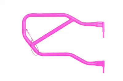 Steinjager Doors 2007-2018 Trail, Tubular Style Rear Doors Hot Pink