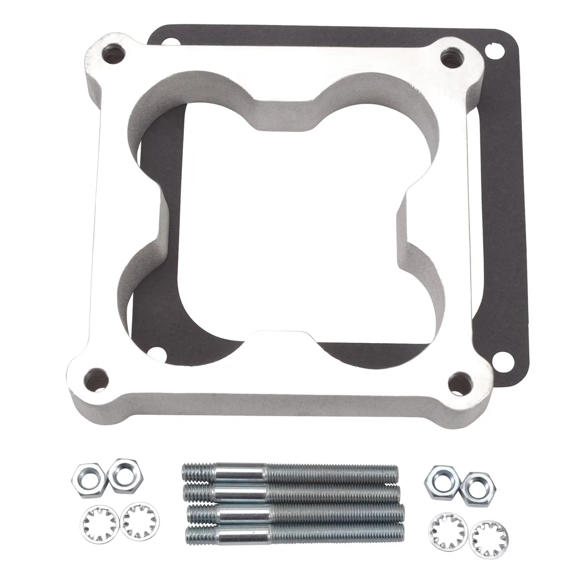 Edelbrock 8718 Carburetor Spacer #8718 Open Cloverleaf Center 1in Thick product image