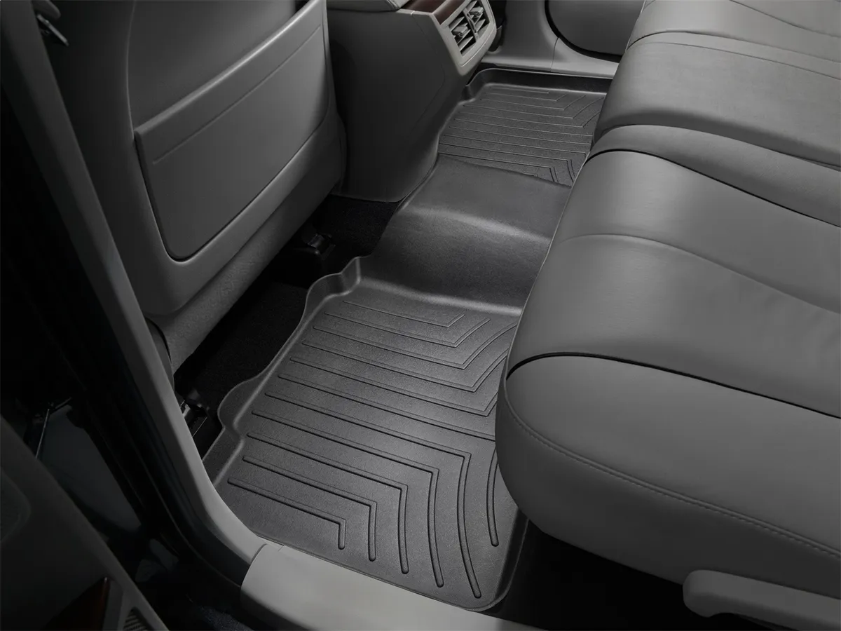 Weathertech 2009 + Toyota Venza Black Rear FloorLiner