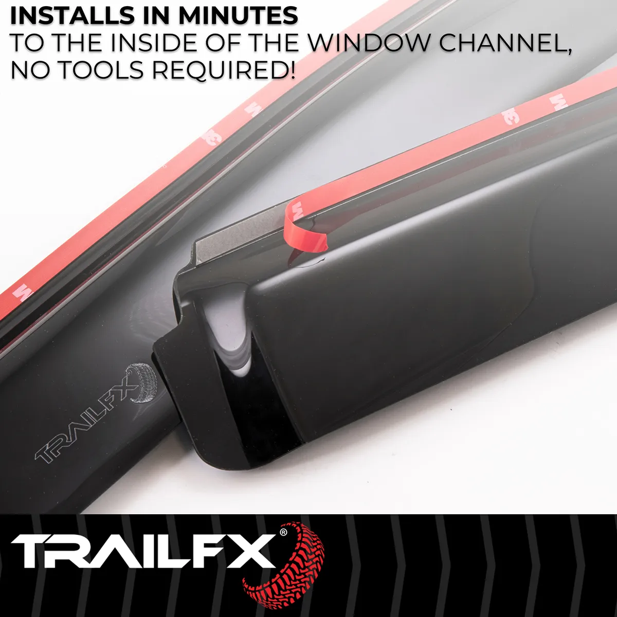 Tfx Inchannel Wndw Vents Smoke 4pc product image