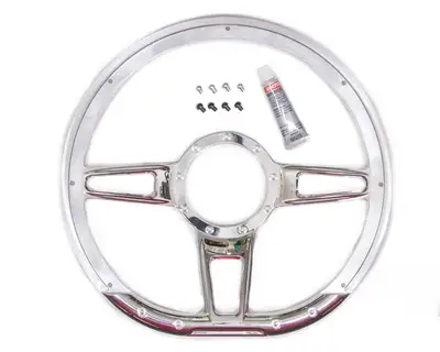 Billet Specialties Steering Wheel Formula D-Shaped 14in Polished