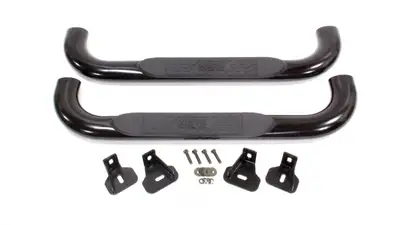 Westin Platinum 4 Oval Nerf Step Bars Black SilveradoSierra 1500 Reg Cab 1999-2013 2500LD Reg Cab 1999-2004 253500HD Reg Cab 2001-2014